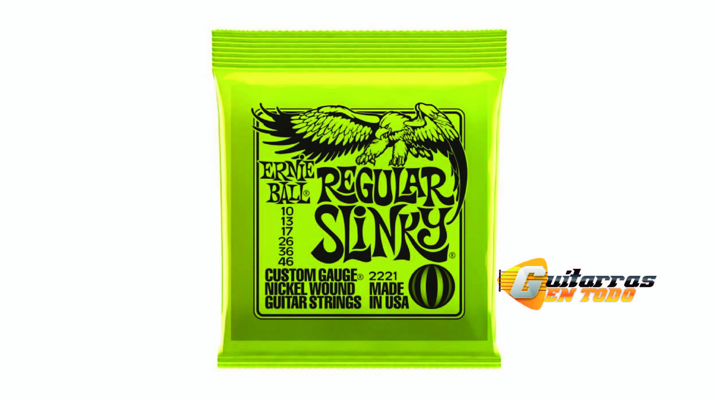 Ernie Ball 2221 Regular Slinky calibre 10-46 Cuerdas Guitarra Electrica  Nickel | Guitarras EN TODO Bogota Colombia y Latinoamerica, guitarras  Eléctricas Pedales Accesorios Teclados Pianos
